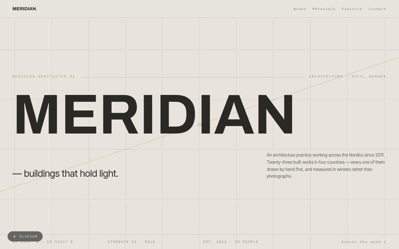 Meridian Architects — live preview