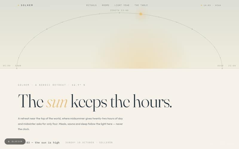 Solhem — Nordic Retreat — live preview