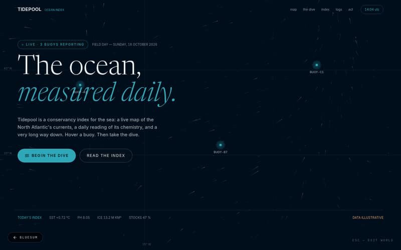 Tidepool — Ocean Index — live preview