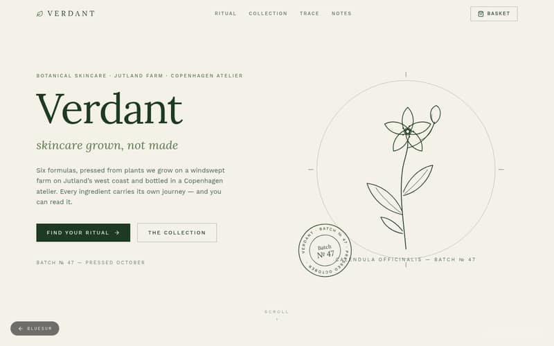 Verdant Botanics — live preview